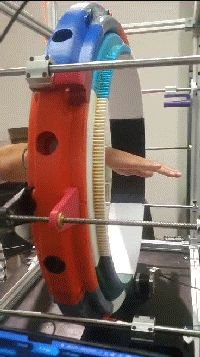 Scanner ring close-up with sensors