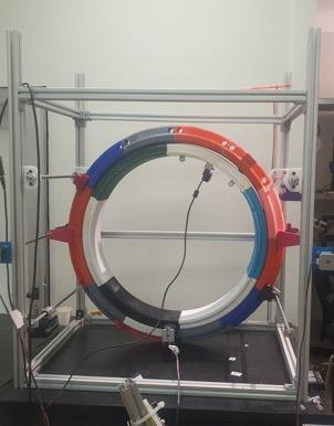 Full frontal view of the scanner rig