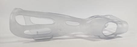 Transparent forearm splint