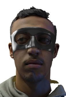 Digital mask overlay on patient 3D face scan