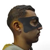 3D render of face mask on model